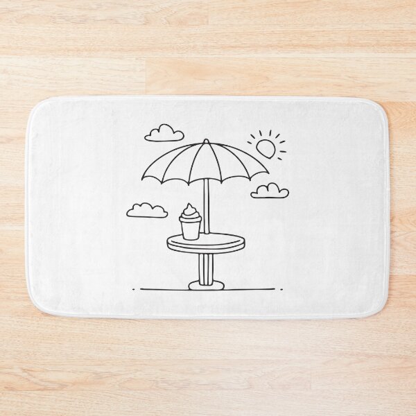 Item preview, Umbrella Table Under Bright Sky designed and sold by rasagamastore.