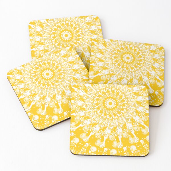 Item preview, White Bubble Sunburst Minimalist Yellow. designed and sold by Yenday.