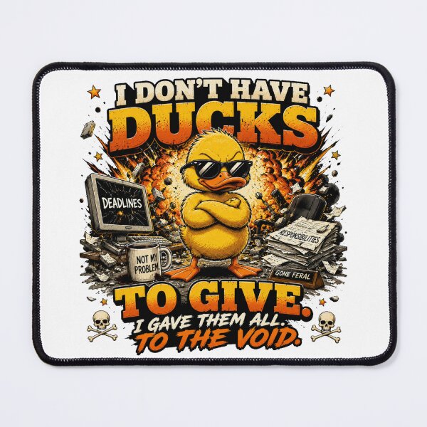 Item preview, I Don't Have Ducks to Give – Funny Duck Dark Humor Vintage Graphic T-Shirt designed and sold by Cavalier-org.