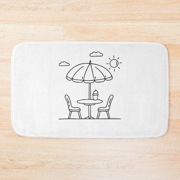 Item preview, Sunny Umbrella Table with Ice Cream designed and sold by rasagamastore.