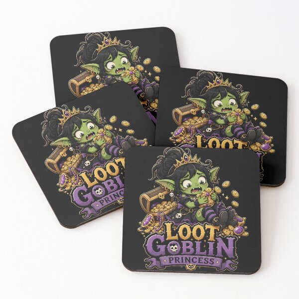 Item preview, Clumsy Loot Goblin Princess Chibi RPG Gamer designed and sold by BadhbhLoot.