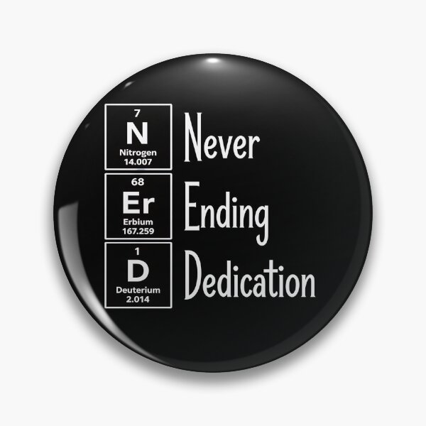 Item preview, Periodic Table Never Ending Dedication Typography Art designed and sold by VibePrints101.