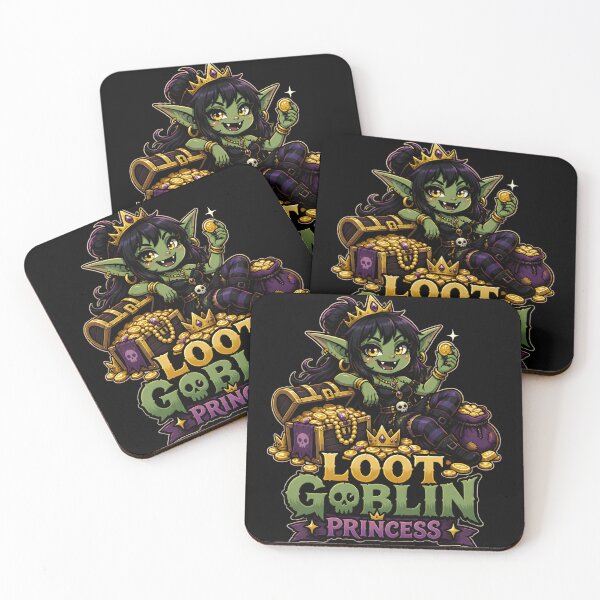 Item preview, Loot Goblin Princess Cute RPG Gamer Fantasy designed and sold by BadhbhArt.