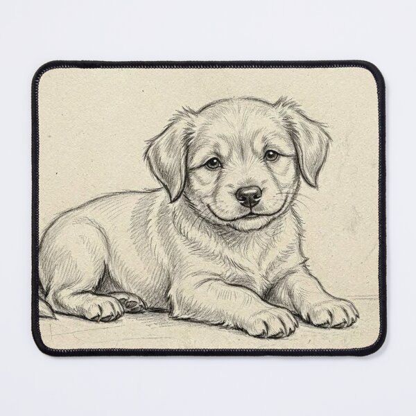 Item preview, Adorable Puppy Sketch designed and sold by LCPcreations.