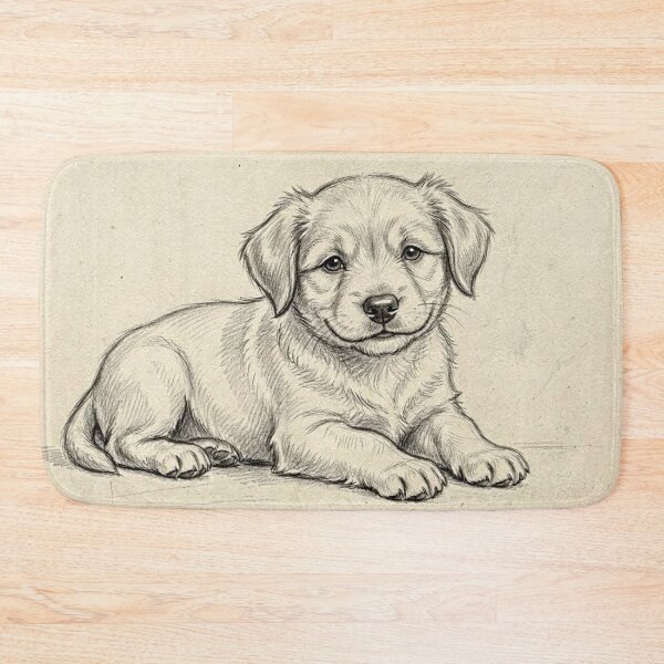 Item preview, Adorable Puppy Sketch designed and sold by LCPcreations.