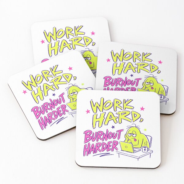 Item preview, Work Hard Burnout Harder - Funny Office Humor designed and sold by FancySoulSS.