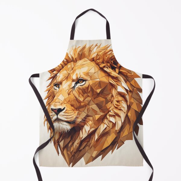 Item preview, Majestic Lion Low-Poly Geometric Art designed and sold by RawNaturePrints.