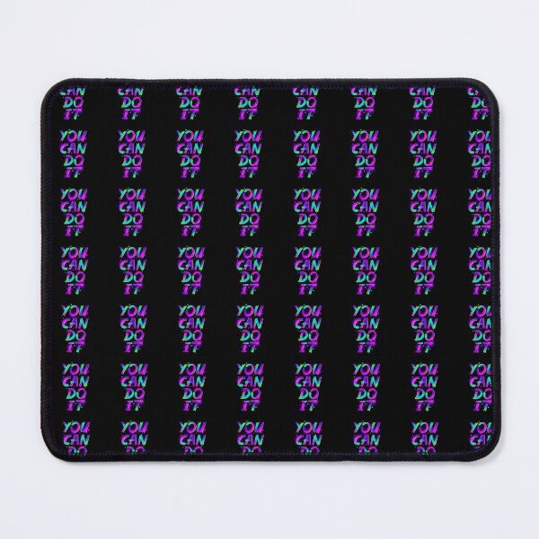 Item preview, You Can Do It Motivational Graffiti Typography Neon Purple Teal Inspirational Quote Art designed and sold by DERA RAY.