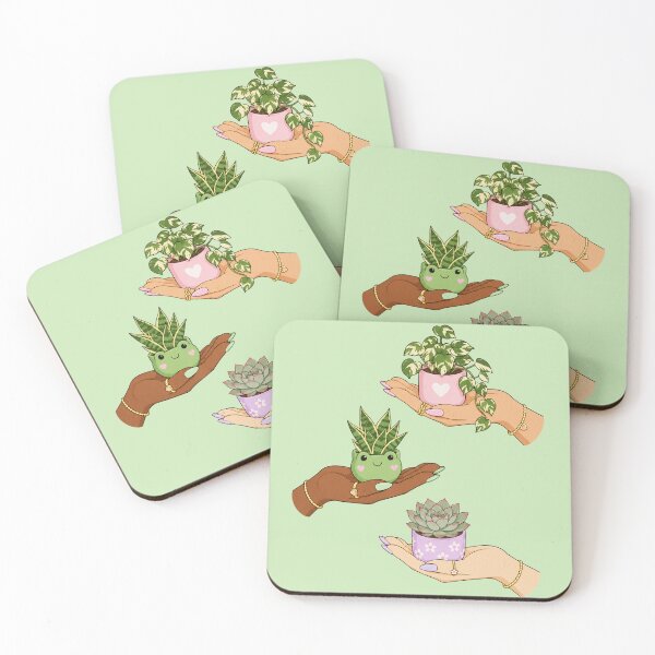 Item preview, Hands Holding Succulents and Pothos Cute Illustration designed and sold by DjFreeq.