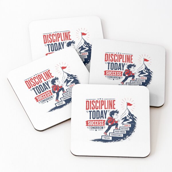 Item preview, Discipline Today, Success Tomorrow | Motivational Quote Mountain Goal Achievement Design designed and sold by PrintableArt123.