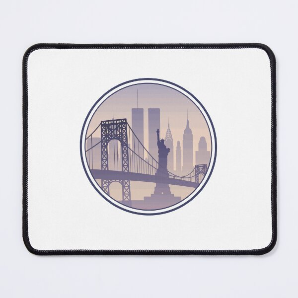 Item preview, New York City Skyline Brooklyn Bridge Statue Of Liberty Empire State Building World Trade Center Classic designed and sold by Simsimah26Parks.