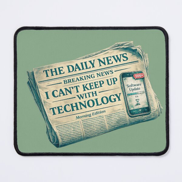 Item preview, Breaking News – I Can't Keep Up With Technology designed and sold by Aimetoi.
