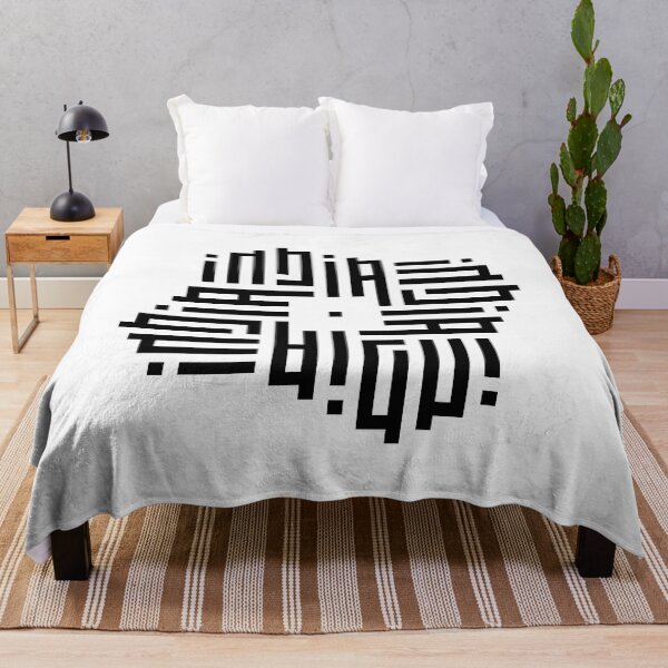 Item preview, INDIA | Black | Modern Geometric Kufi Calligraphy | From Name to Art designed and sold by FOR YOUR NAME.