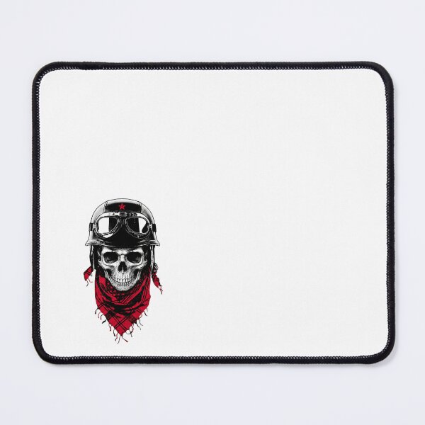 Item preview, Biker Skull Sticker – Vintage Helmet Skull With Red Bandana Edgy Design designed and sold by mibrand.