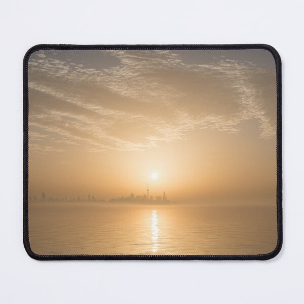 Item preview, Bright Golden Mist Sunrise over Toronto Skyline designed and sold by Georgia Mizuleva.
