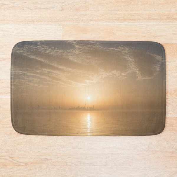 Item preview, Bright Golden Mist Sunrise over Toronto Skyline designed and sold by Georgia Mizuleva.