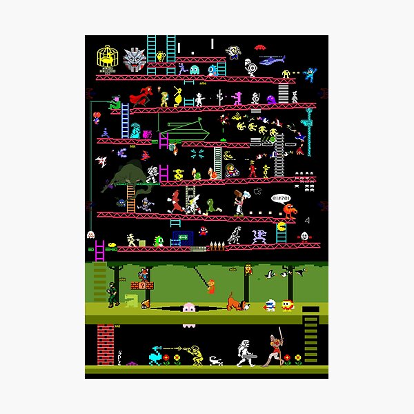 50 Video Game Classics Photographic Print
