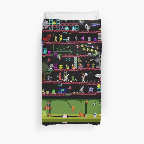 50 Video Game Classics Duvet Cover