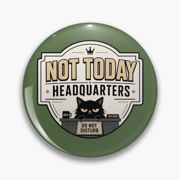 Item preview, Not Today Headquarters designed and sold by MoodSupplyStudio.