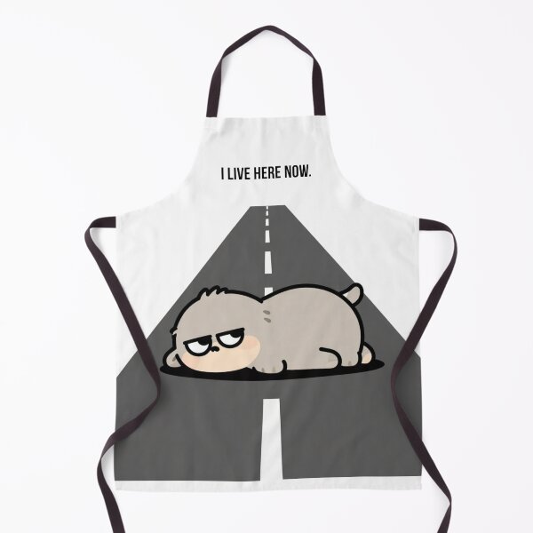 Item preview, Dozlo I Live Here Now. Funny lazy monster meme cute creature desing designed and sold by GreyMothStudio.