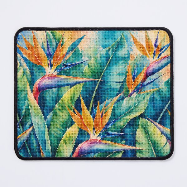 Item preview, Geometric Style Birds of Paradise Tropical Botanical Art designed and sold by A-C-G.