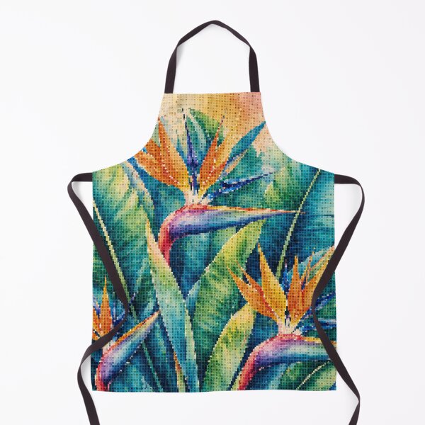 Item preview, Geometric Style Birds of Paradise Tropical Botanical Art designed and sold by A-C-G.