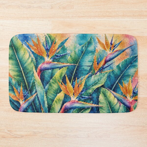 Item preview, Geometric Style Birds of Paradise Tropical Botanical Art designed and sold by A-C-G.