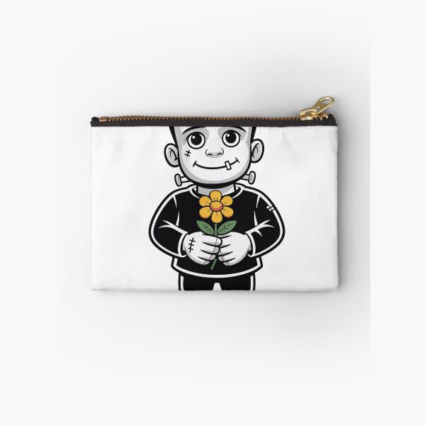 Item preview, Cute Frankenstein's monster holding an orange flower designed and sold by BobaTeeStore.