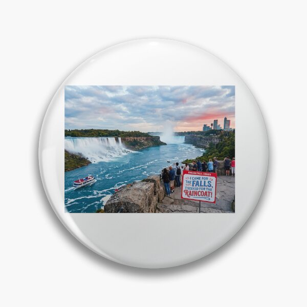 Artikelvorschau, Niagara Falls, Kanada – Humorvolles Reisezitat als Souvenirposter entworfen und verkauft von PrintableArt123.