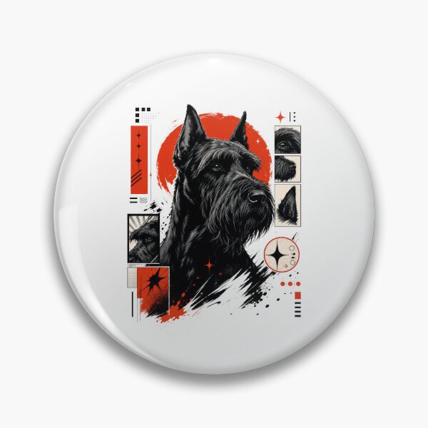 Item preview, Black Schnauzer Urban Streetwear Harajuku Dog designed and sold by AntiqueImages.