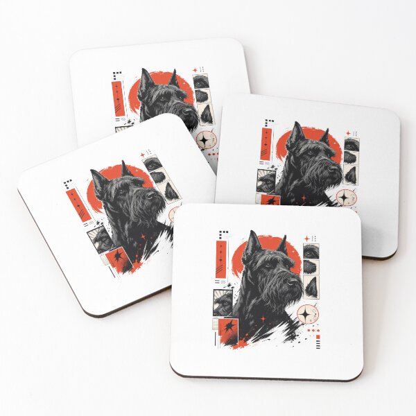 Item preview, Black Schnauzer Urban Streetwear Harajuku Dog designed and sold by AntiqueImages.