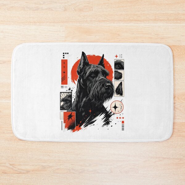 Item preview, Black Schnauzer Urban Streetwear Harajuku Dog designed and sold by AntiqueImages.