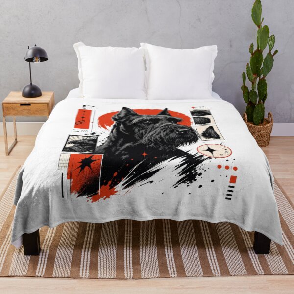 Item preview, Black Schnauzer Urban Streetwear Harajuku Dog designed and sold by AntiqueImages.