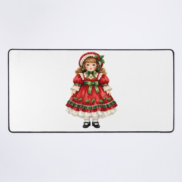 Item preview, Watercolor Vintage Christmas Doll   designed and sold by silviaol.