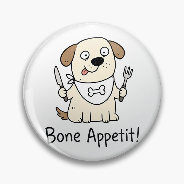 Item preview, Bone Appetit - Funny Dog Pun & Cute Bone designed and sold by FancySoulSS.
