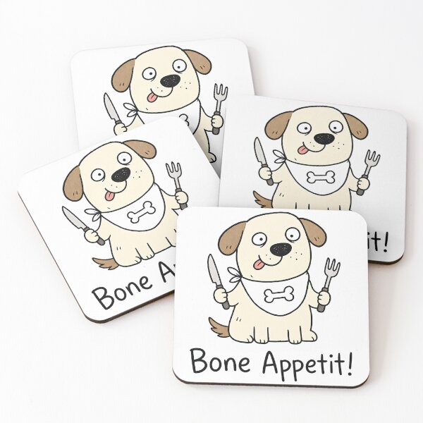 Item preview, Bone Appetit - Funny Dog Pun & Cute Bone designed and sold by FancySoulSS.