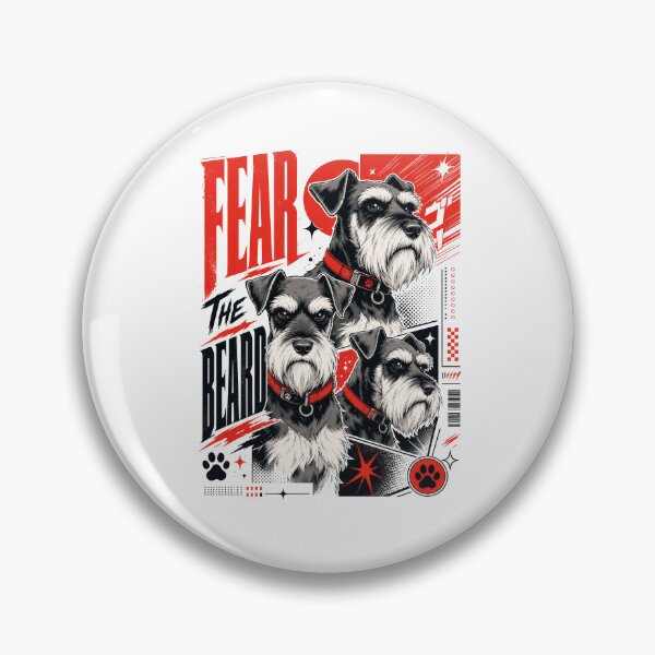 Item preview, Schnauzer Dog Lover Urban Style Bold Beards designed and sold by AntiqueImages.