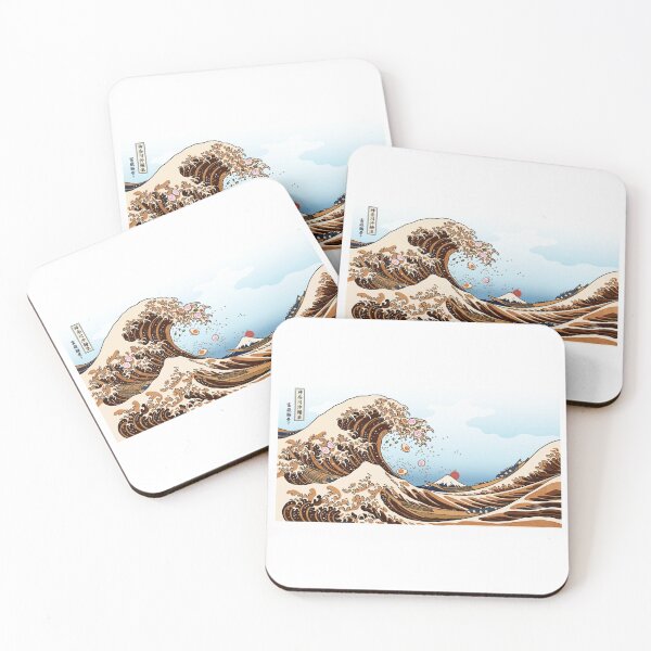 Item preview, The Great Wave of Ramen - Funny Hokusai Ukiyo-e Parody designed and sold by SAMURAI-KAMON.