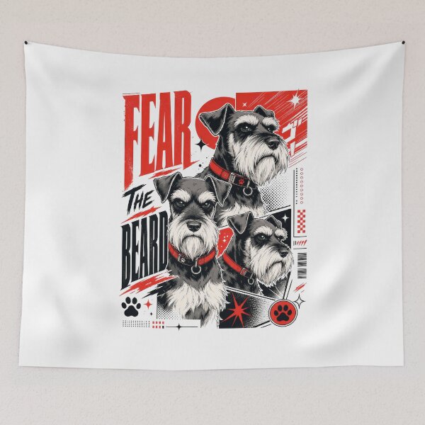 Item preview, Schnauzer Dog Lover Urban Style Bold Beards designed and sold by AntiqueImages.