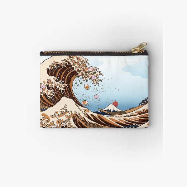 Item preview, The Great Wave of Ramen - Funny Hokusai Ukiyo-e Parody designed and sold by SAMURAI-KAMON.