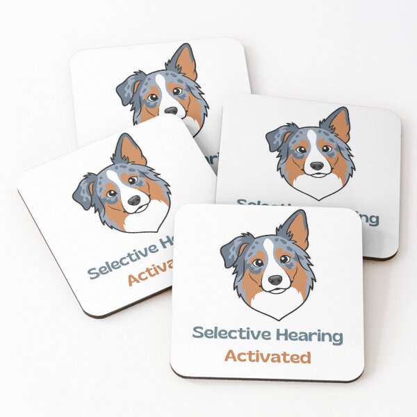 Item preview, Selective Hearing Activated Funny Australian Shepherd designed and sold by SW Shop.