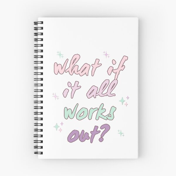 Item preview, What If It All Works Out Motivational Quote Positive Mindset Manifestation designed and sold by HumansStuck12.