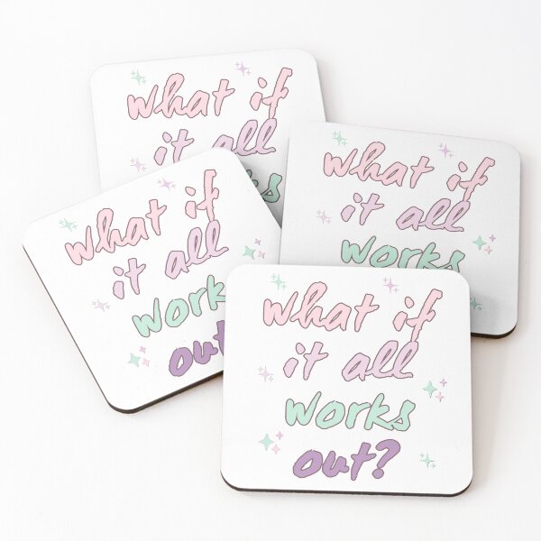 Item preview, What If It All Works Out Motivational Quote Positive Mindset Manifestation designed and sold by HumansStuck12.