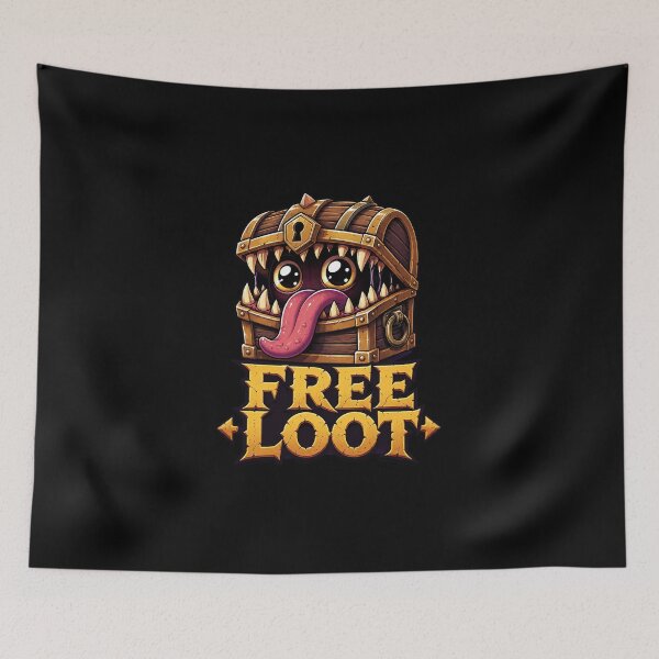 Item preview, Cute Mimic Monster - Free Loot Tabletop RPG designed and sold by BadhbhArt.