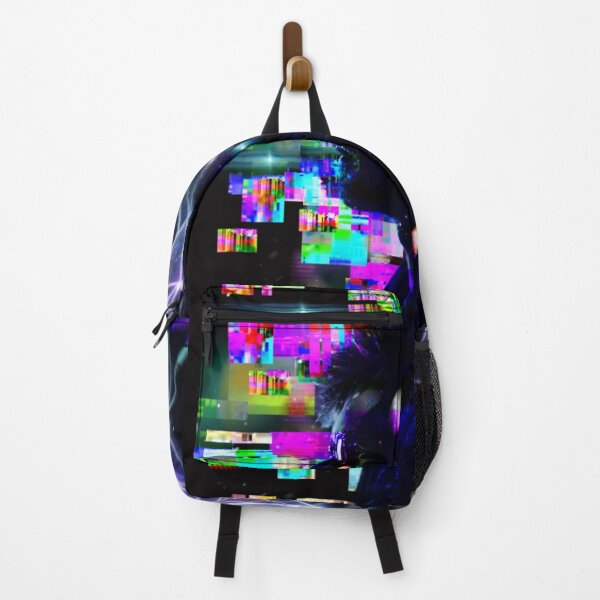 Item preview, Cyberpunk Digital Glitch Silhouette Tech Nodes Graphic designed and sold by Dream Weave Studio.