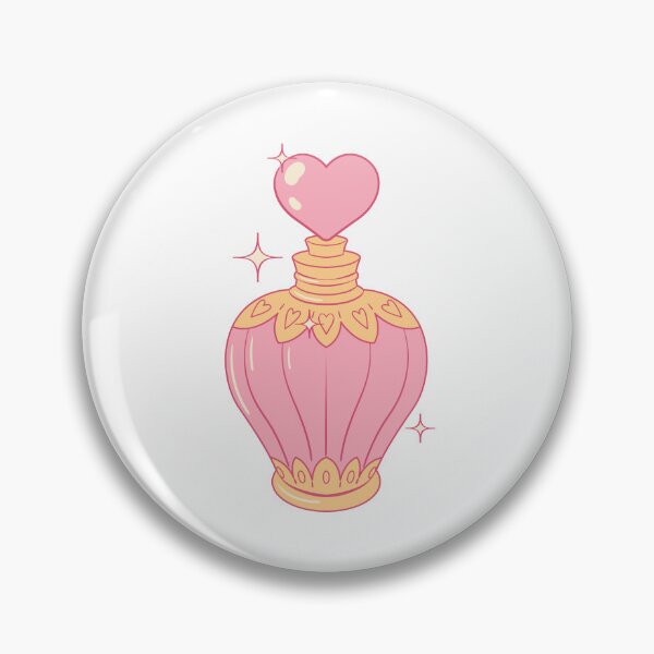 Item preview, Pink Heart Perfume Bottle Kawaii Retro Magic Potion ✨ designed and sold by ✨Kessy von Kunstler✨.