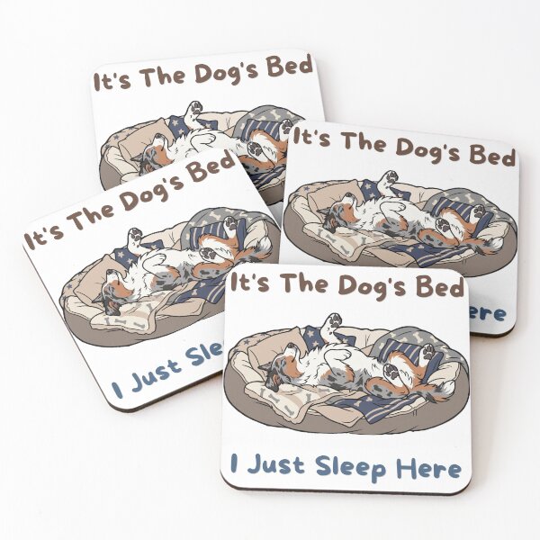 Item preview, Dogs Bed Just Sleep Here Funny Australian Shepherd designed and sold by SW Shop.