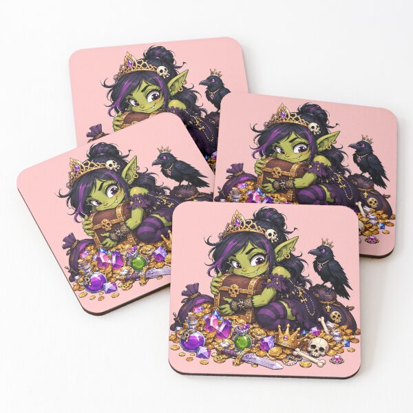 Item preview, Cute Loot Goblin Princess RPG Treasure Gamer Girl designed and sold by BadhbhLoot.