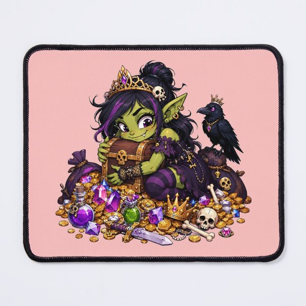 Item preview, Cute Loot Goblin Princess RPG Treasure Gamer Girl designed and sold by BadhbhArt.