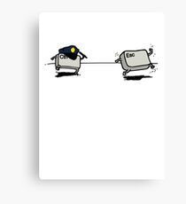 CTRL Police After ESC Canvas Print